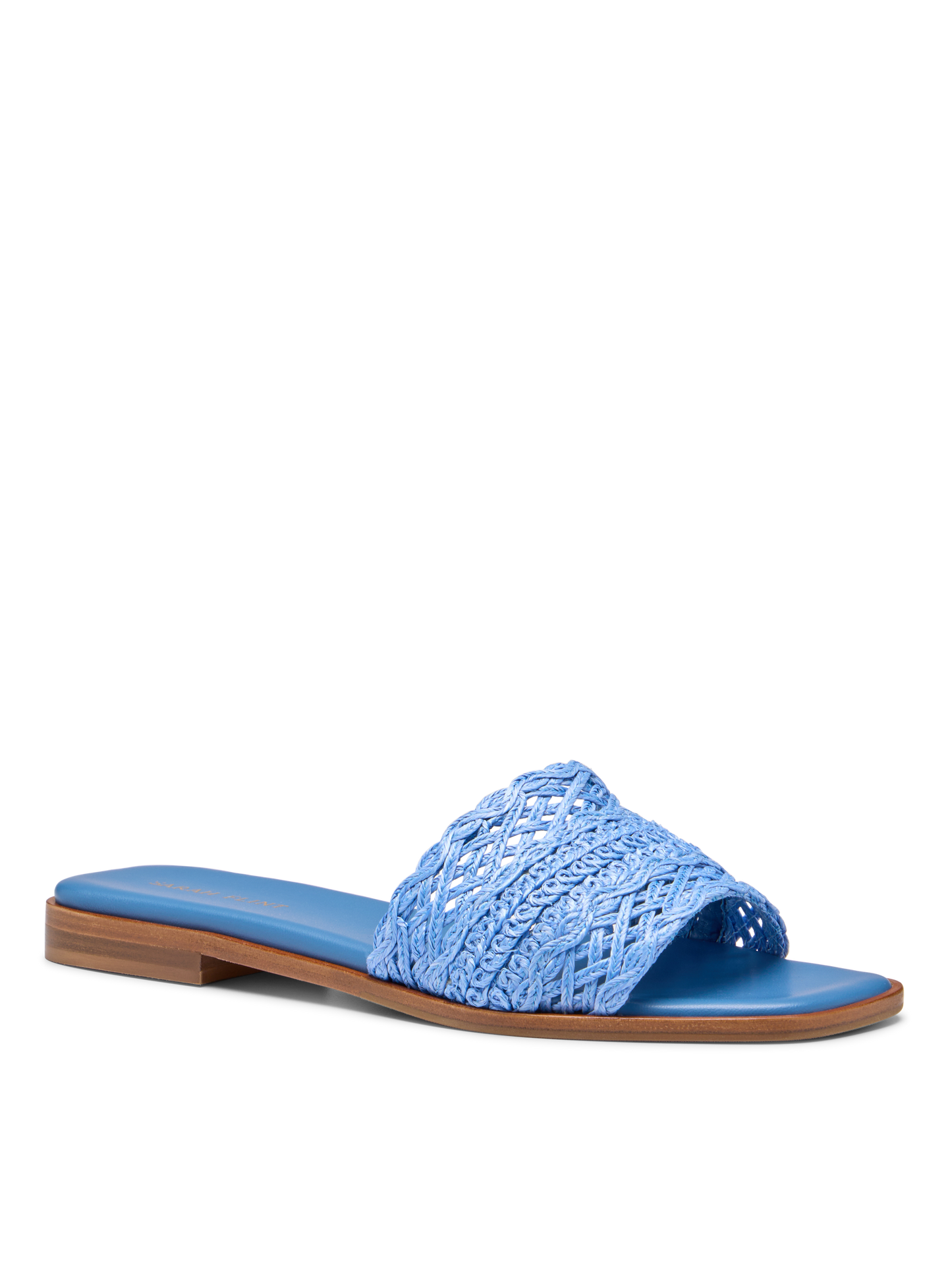 Lisa Slide in Blue Raffia