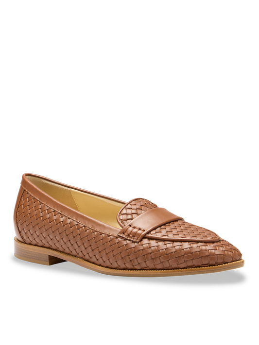 Judy Loafer in Saddle Woven Calf