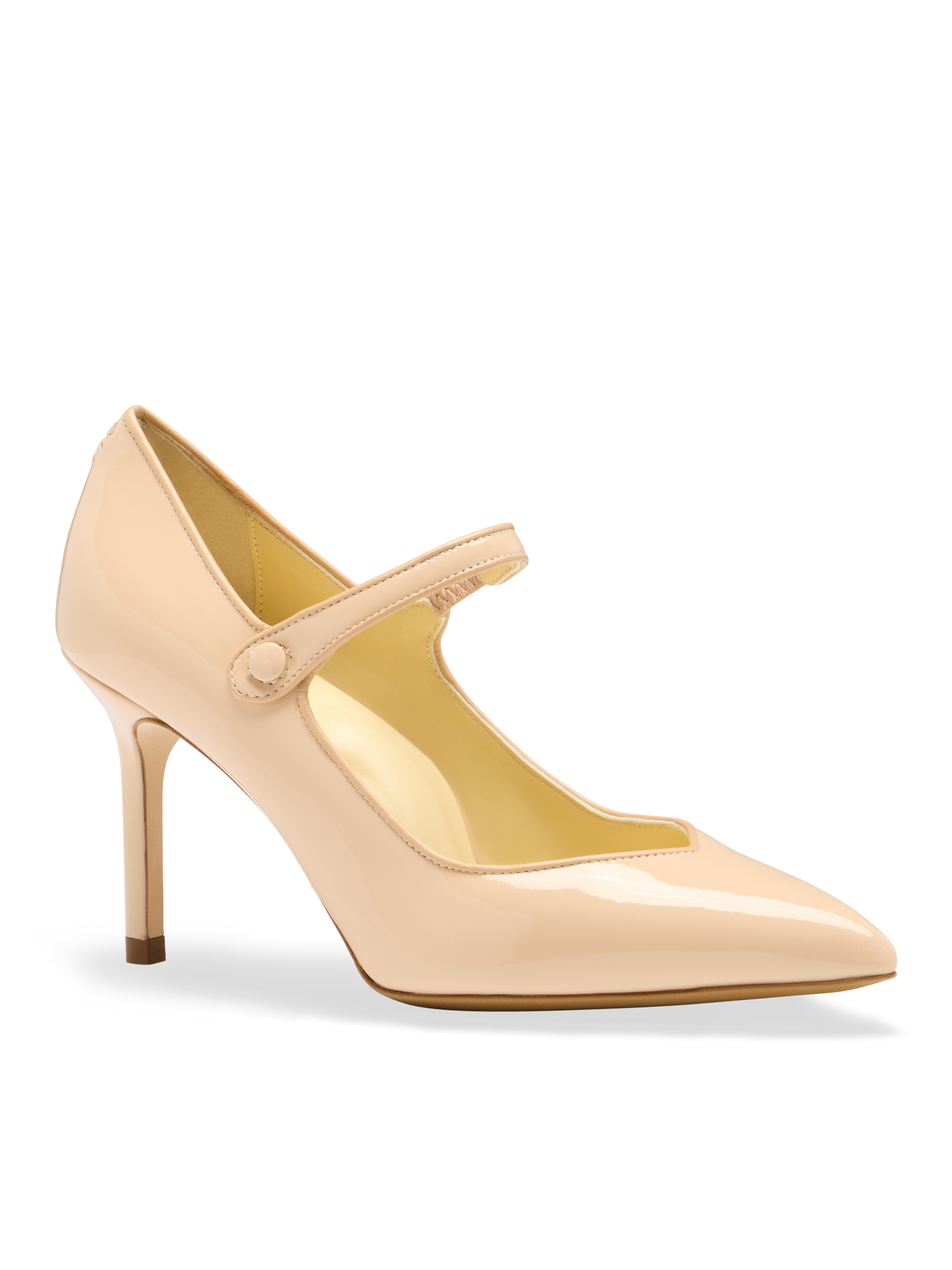 Perfect Mary Jane Pump 85 in Light Sand Patent