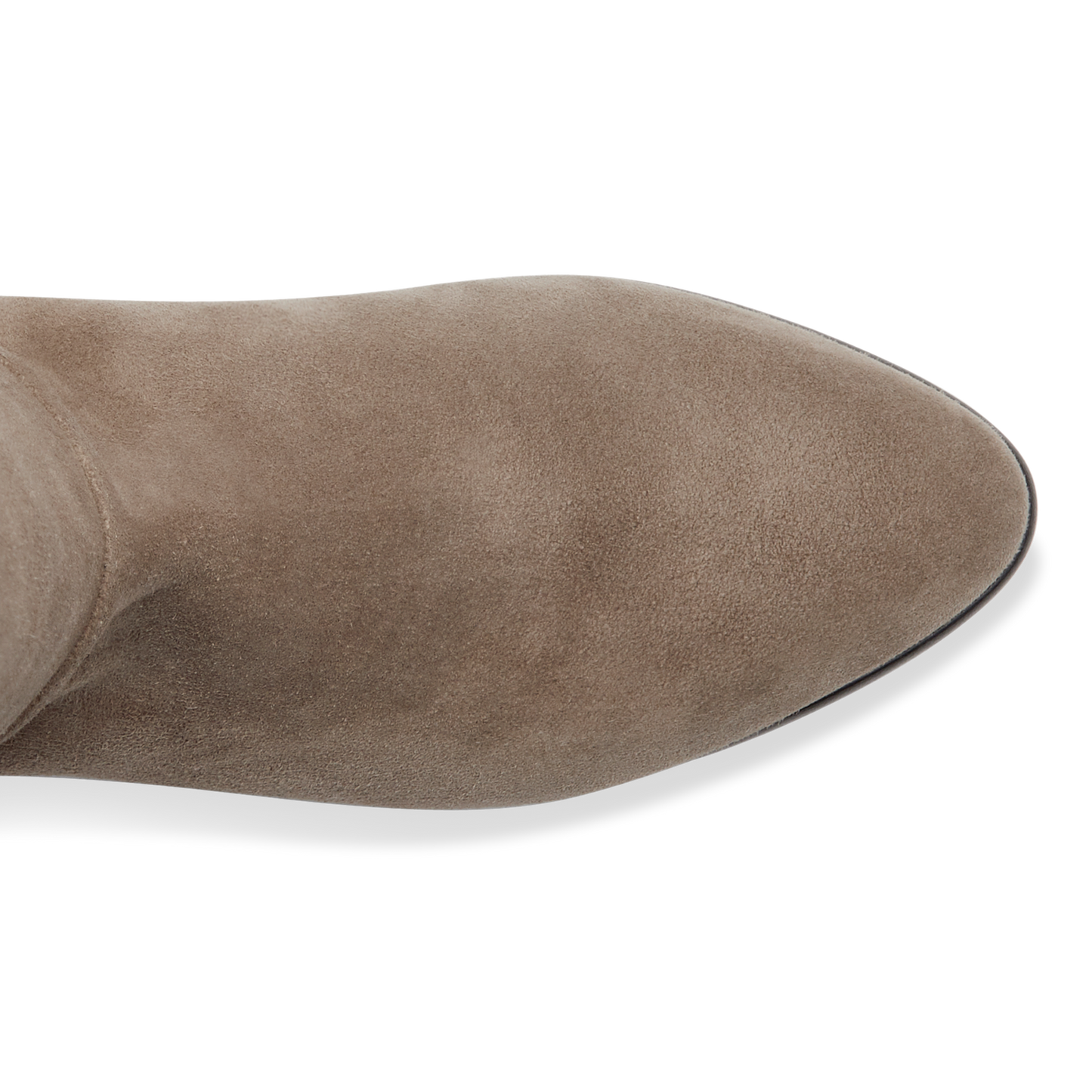Perfect Stretch Boot in Taupe Suede