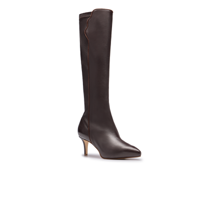 Perfect Dress Boot 60 in Deep Espresso Stretch Nappa