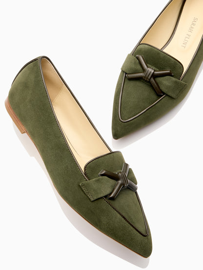 Mirjana Loafer in Olive Suede