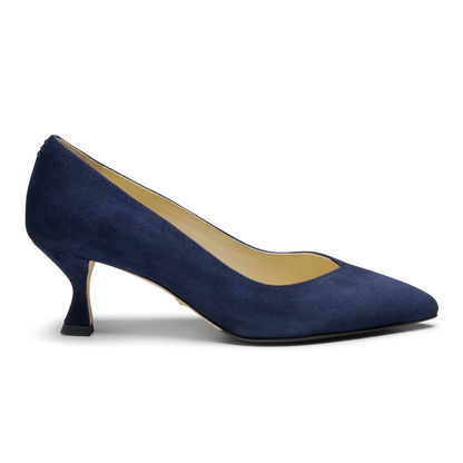 Perfect Kitten Pump 50 in Navy Suede