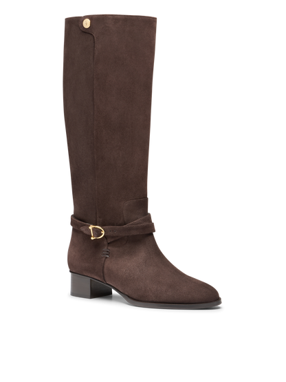 Perfect Riding Boot in Deep Espresso Crosta