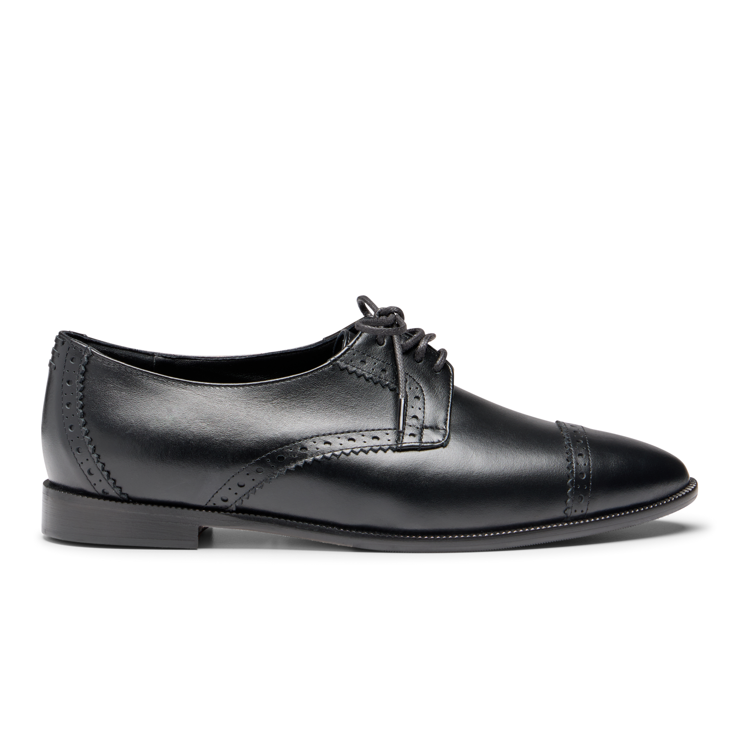 Sarah Flint X Mary Orton Oxford in Black Calf
