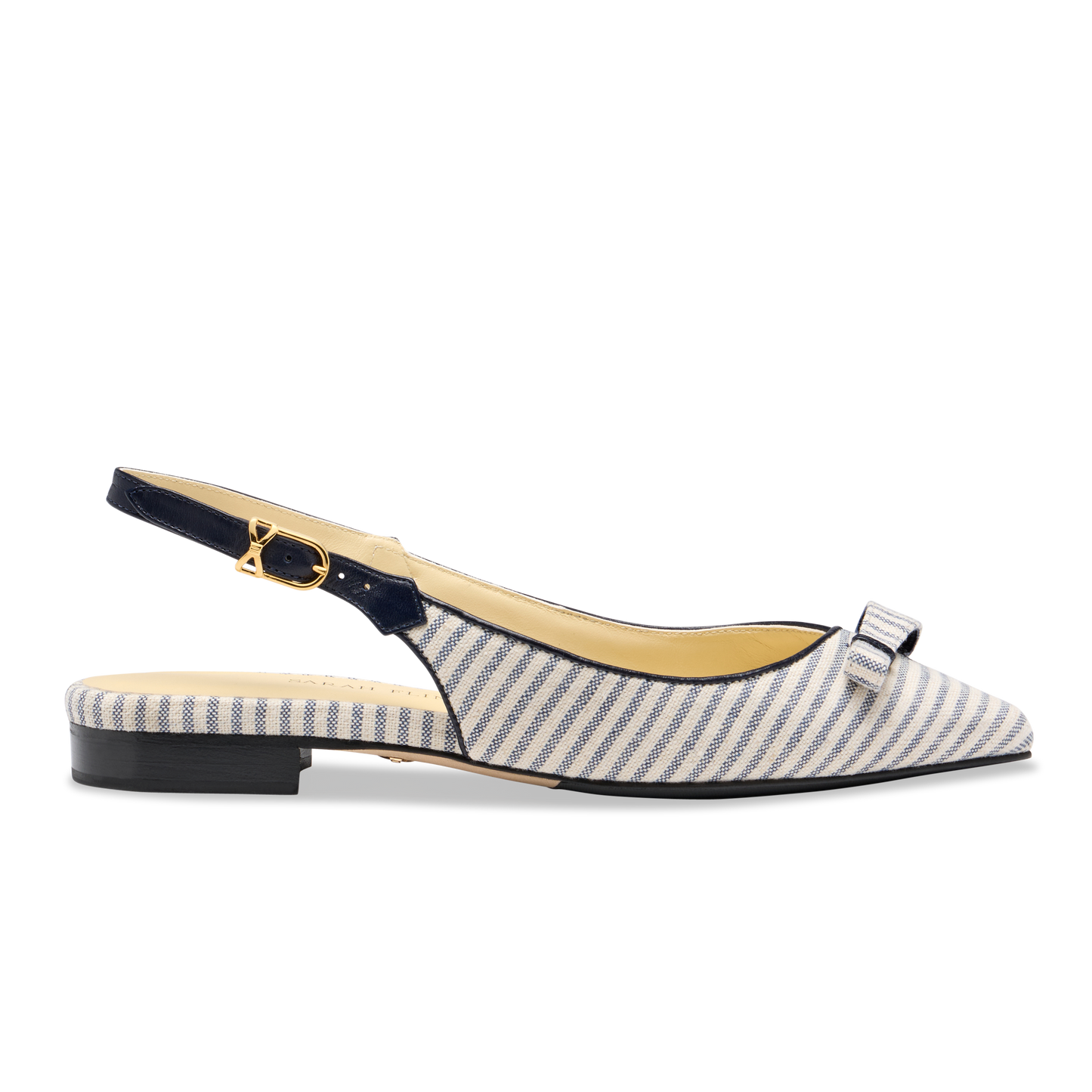 Natalie Sling in Navy Striped Linen