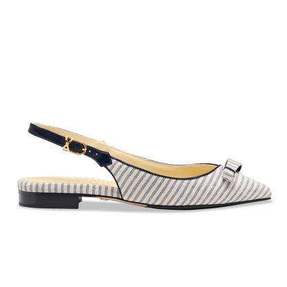 Natalie Sling in Navy Striped Linen