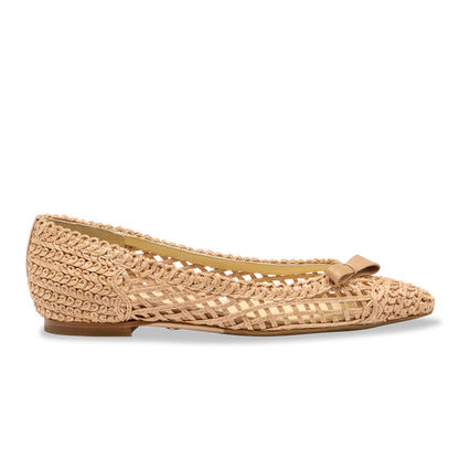 Natalie in Almond Raffia
