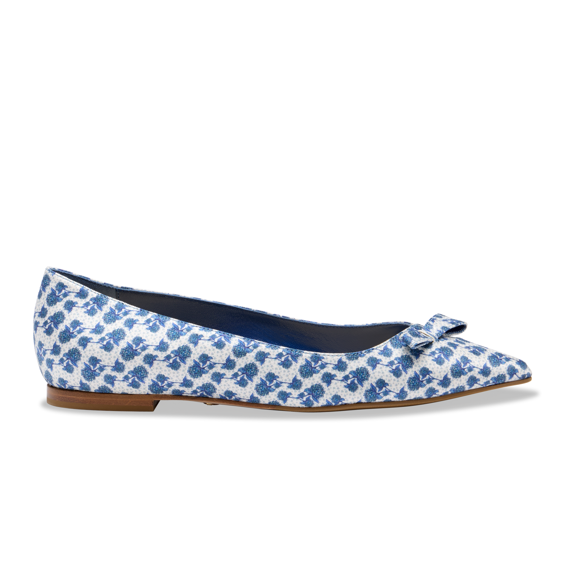 Natalie in Hydrangea Blue Silk