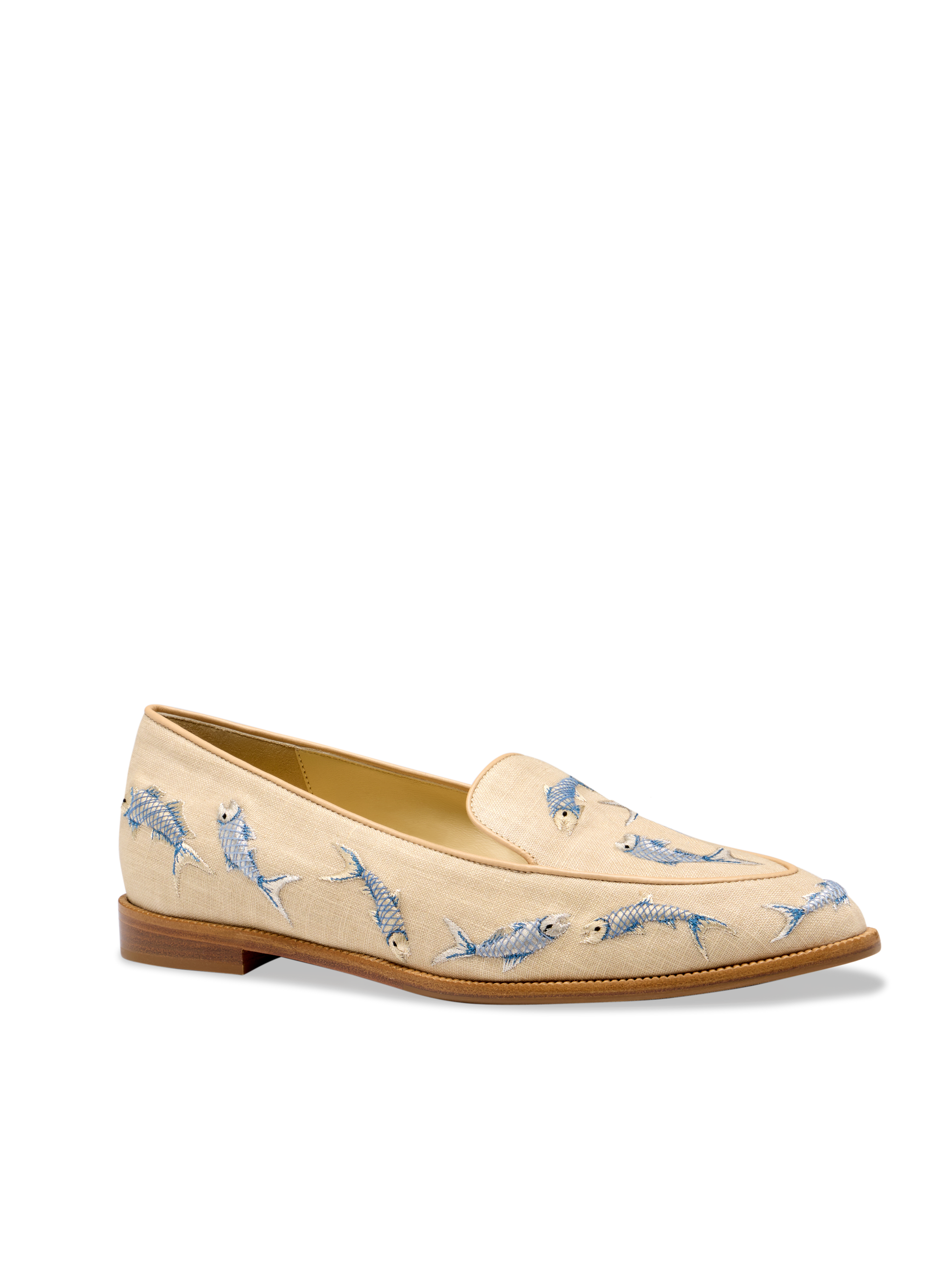 Judy Loafer in Bluefish Linen