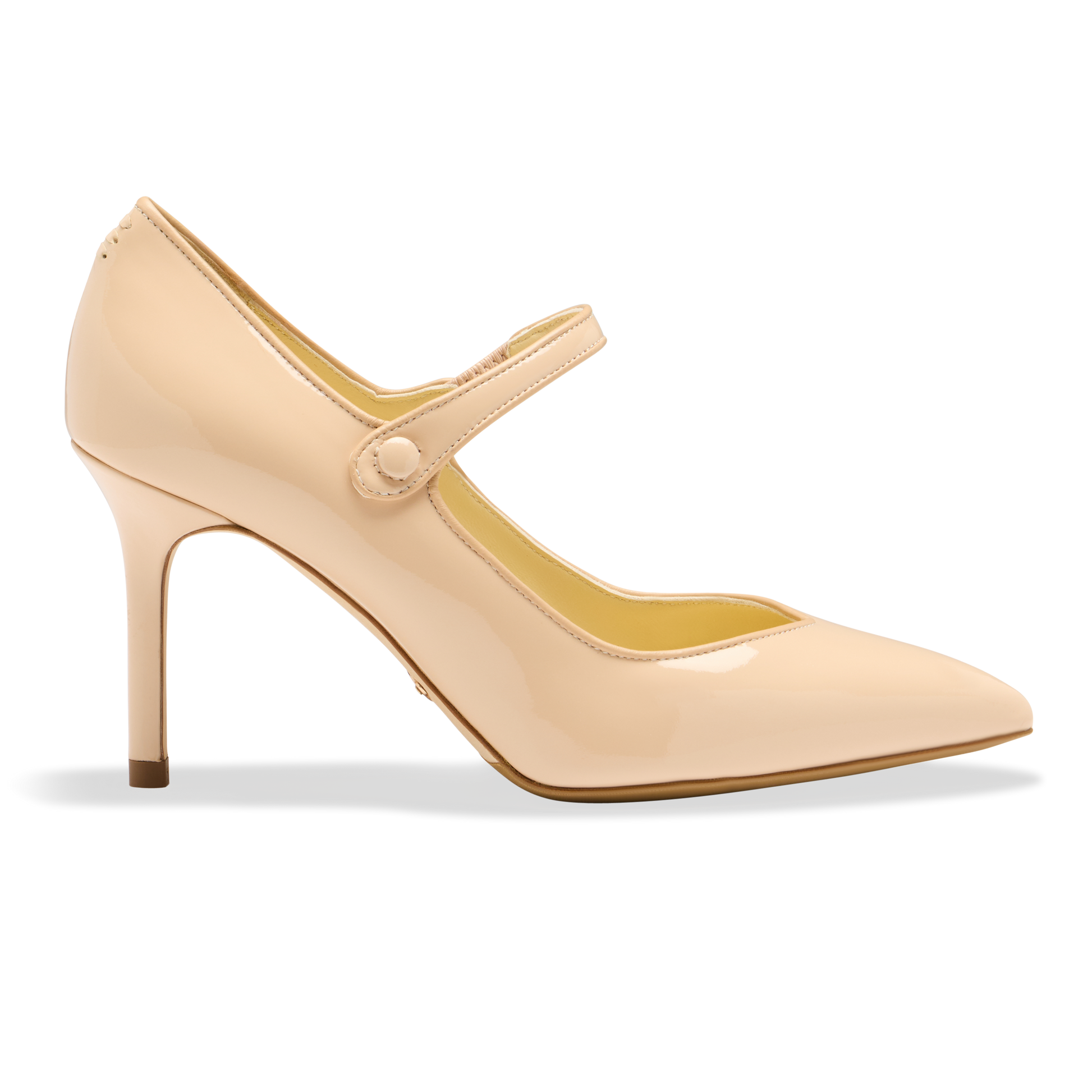 Perfect Mary Jane Pump 85 in Light Sand Patent