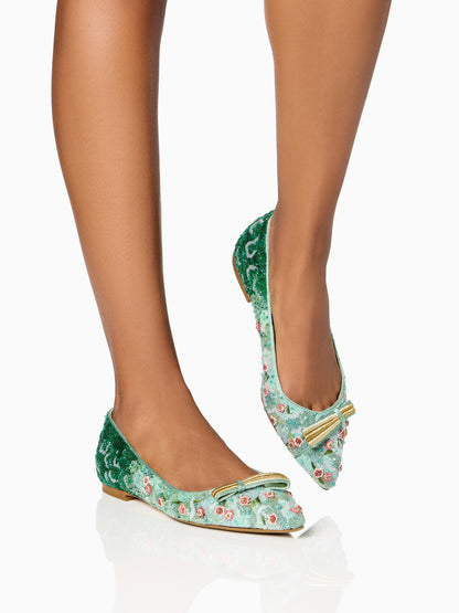 Natalie Of Venus in Seafoam Embroidery