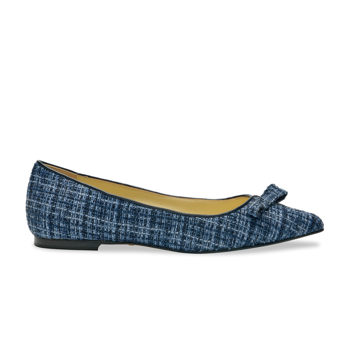 Natalie in Midnight Navy & Metallic Fleck