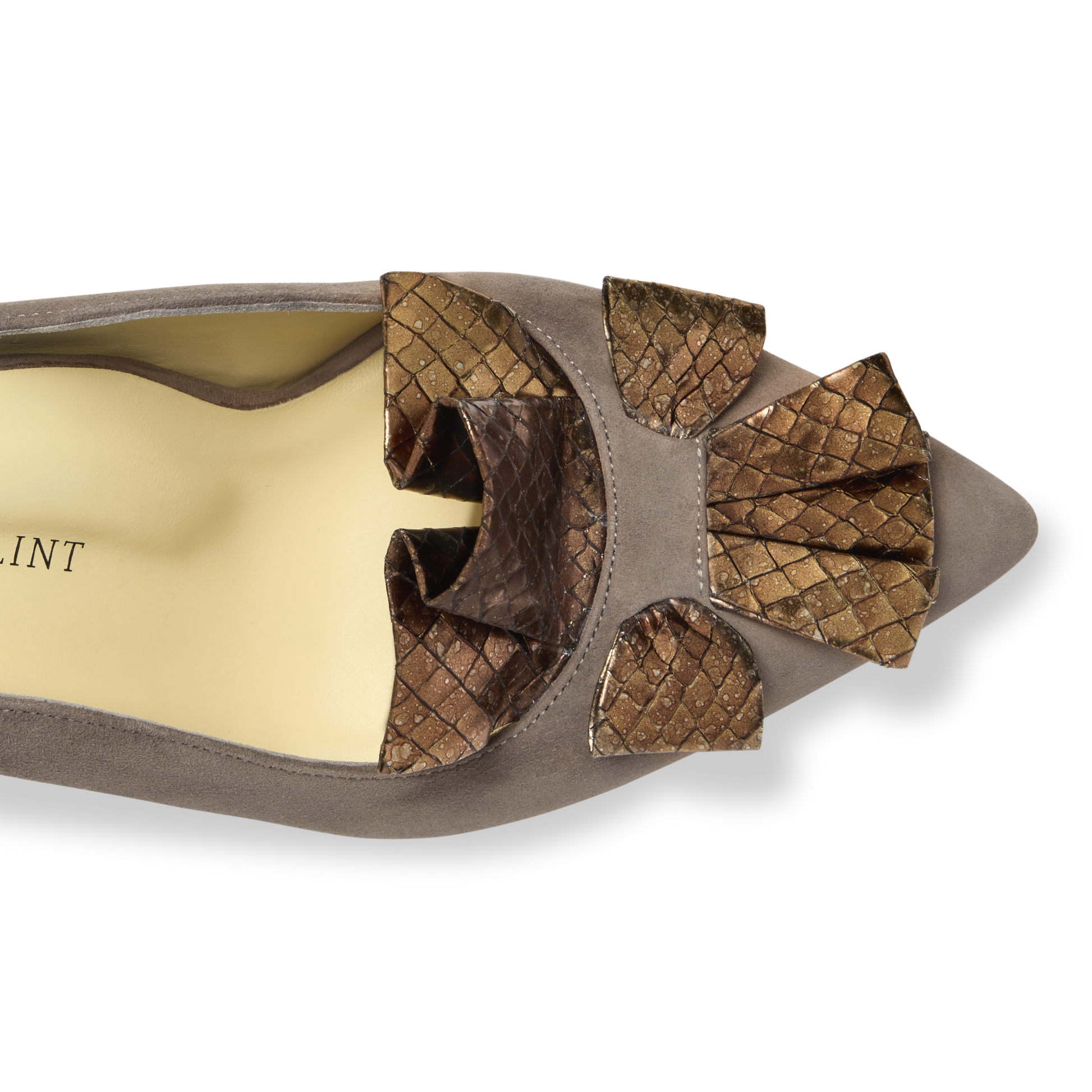 Perfect Abigail Kitten Mule 50 in Mocha Suede