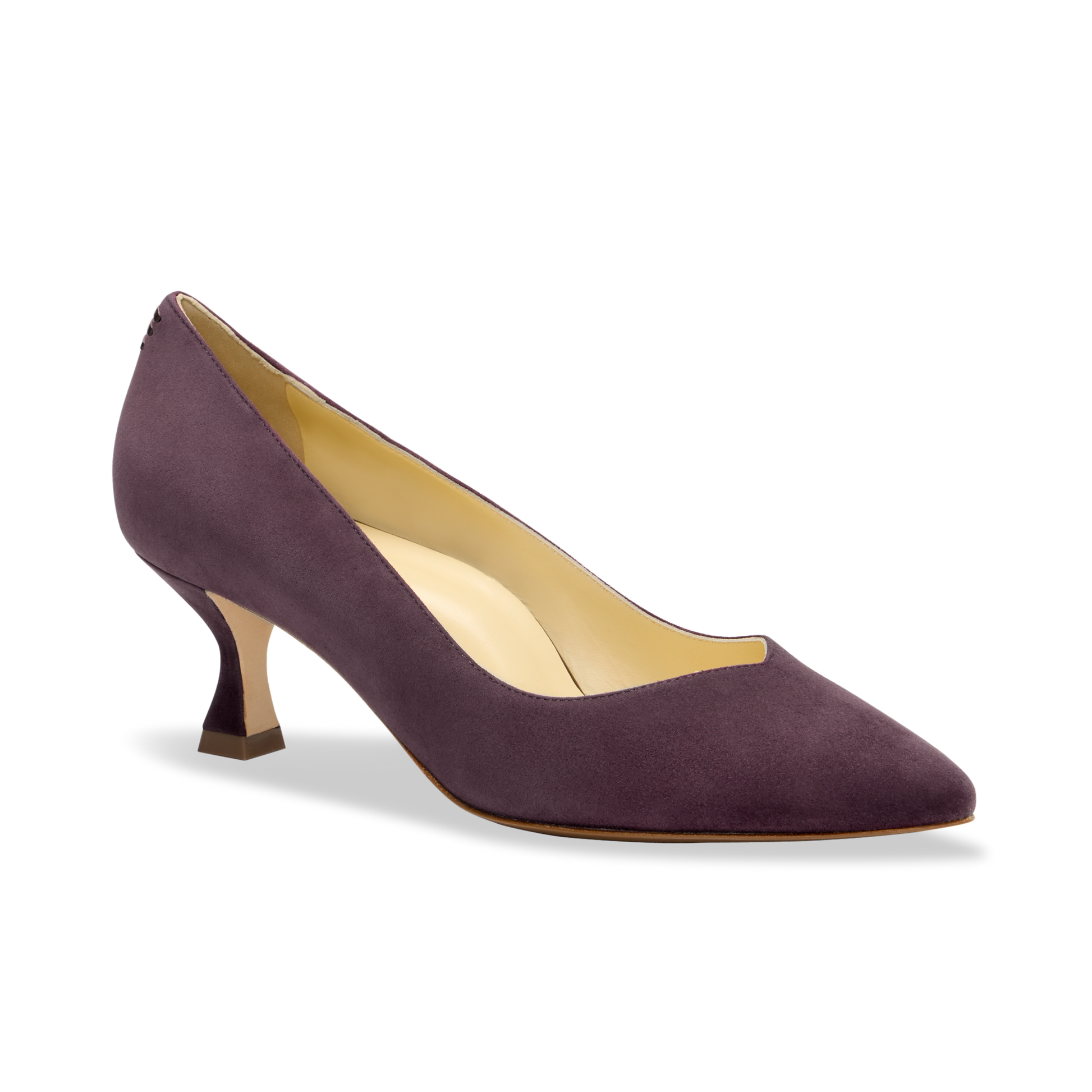 Perfect Kitten Pump 50 in Blackberry Suede