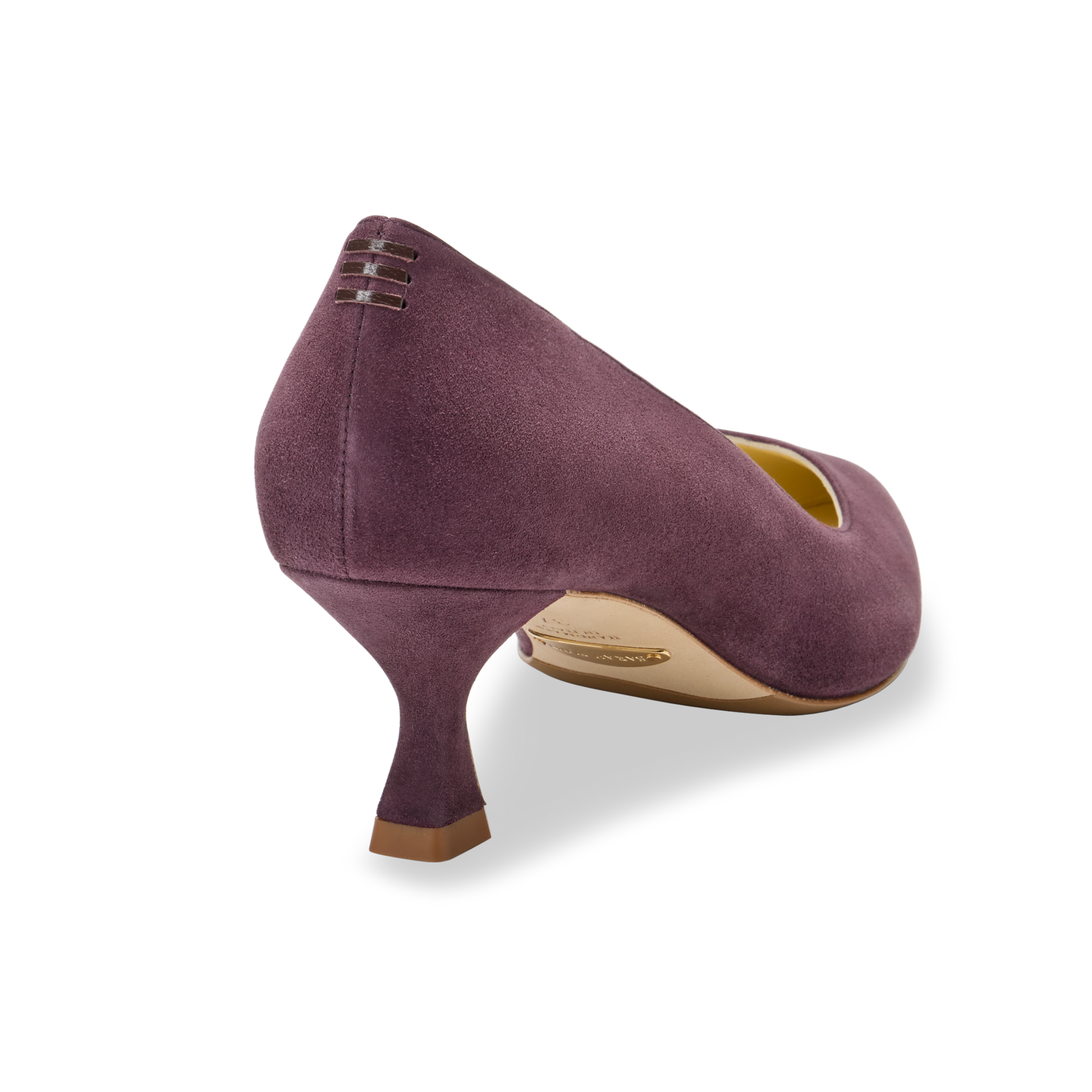 Perfect Kitten Pump 50 in Blackberry Suede