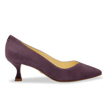 Perfect Kitten Pump 50 in Blackberry Suede