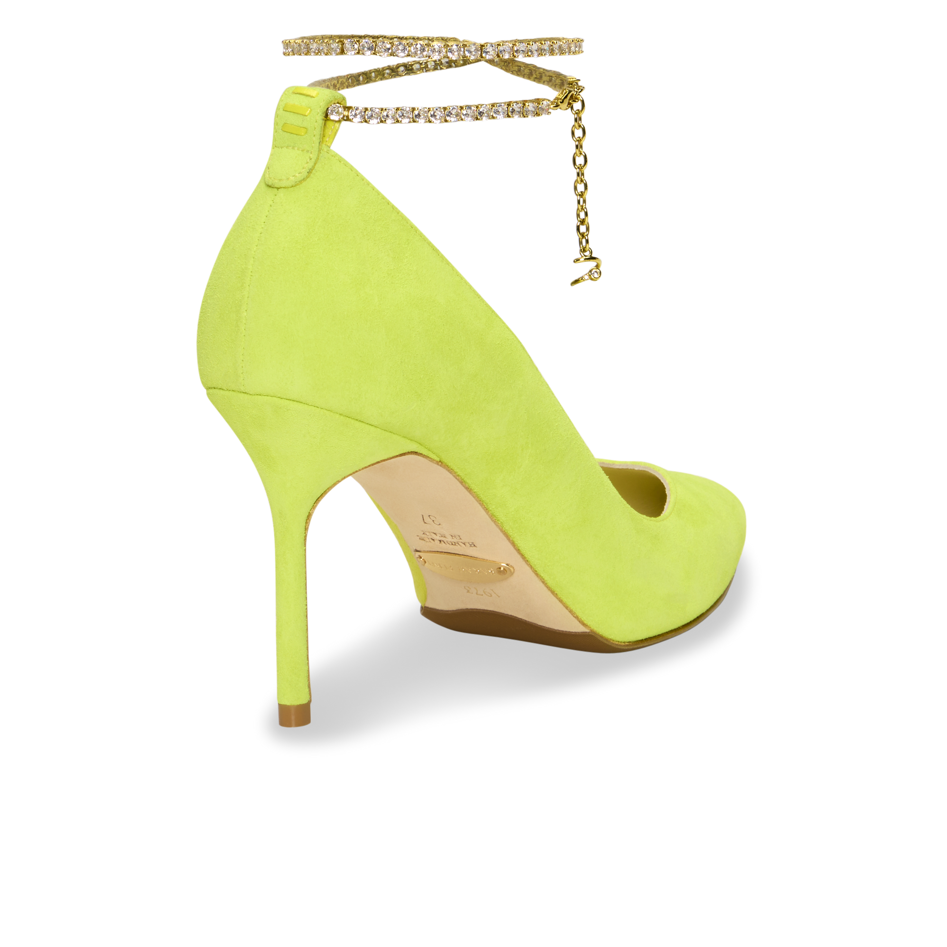 Perfect Shiffon Pump 85 in Optic Yellow Suede