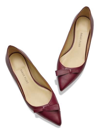 Natalie in Bordeaux Calf