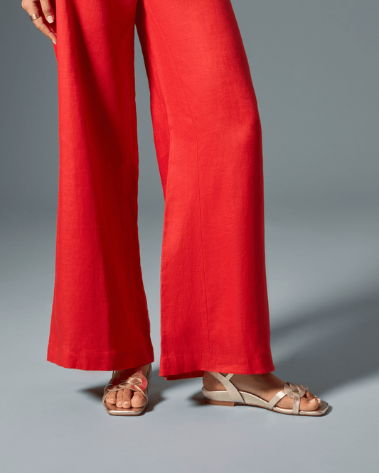 Perfect Dawn Sandal in Gold Textured Saffiano