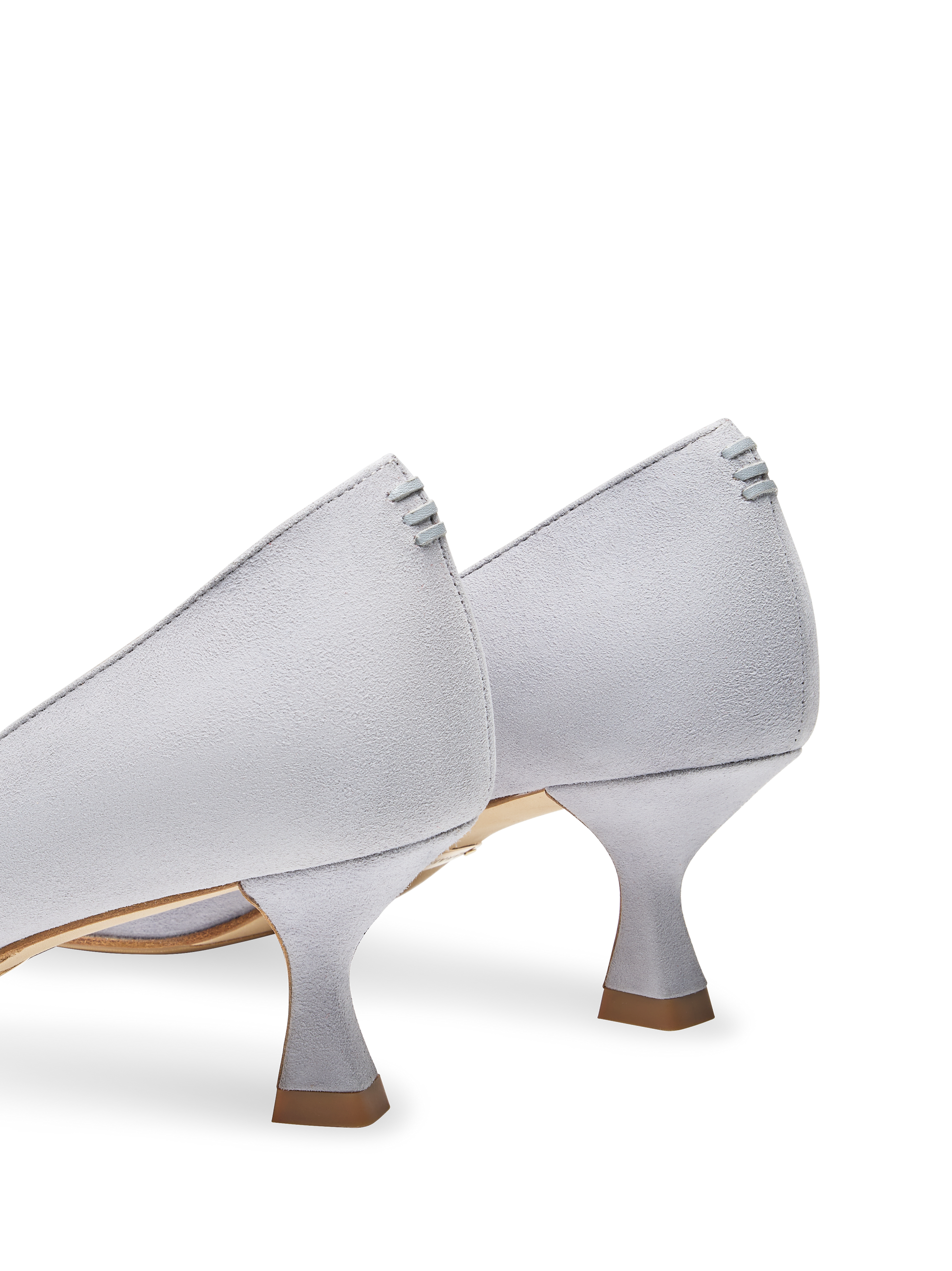 Perfect Kitten Pump 50 in Misty Gray Suede