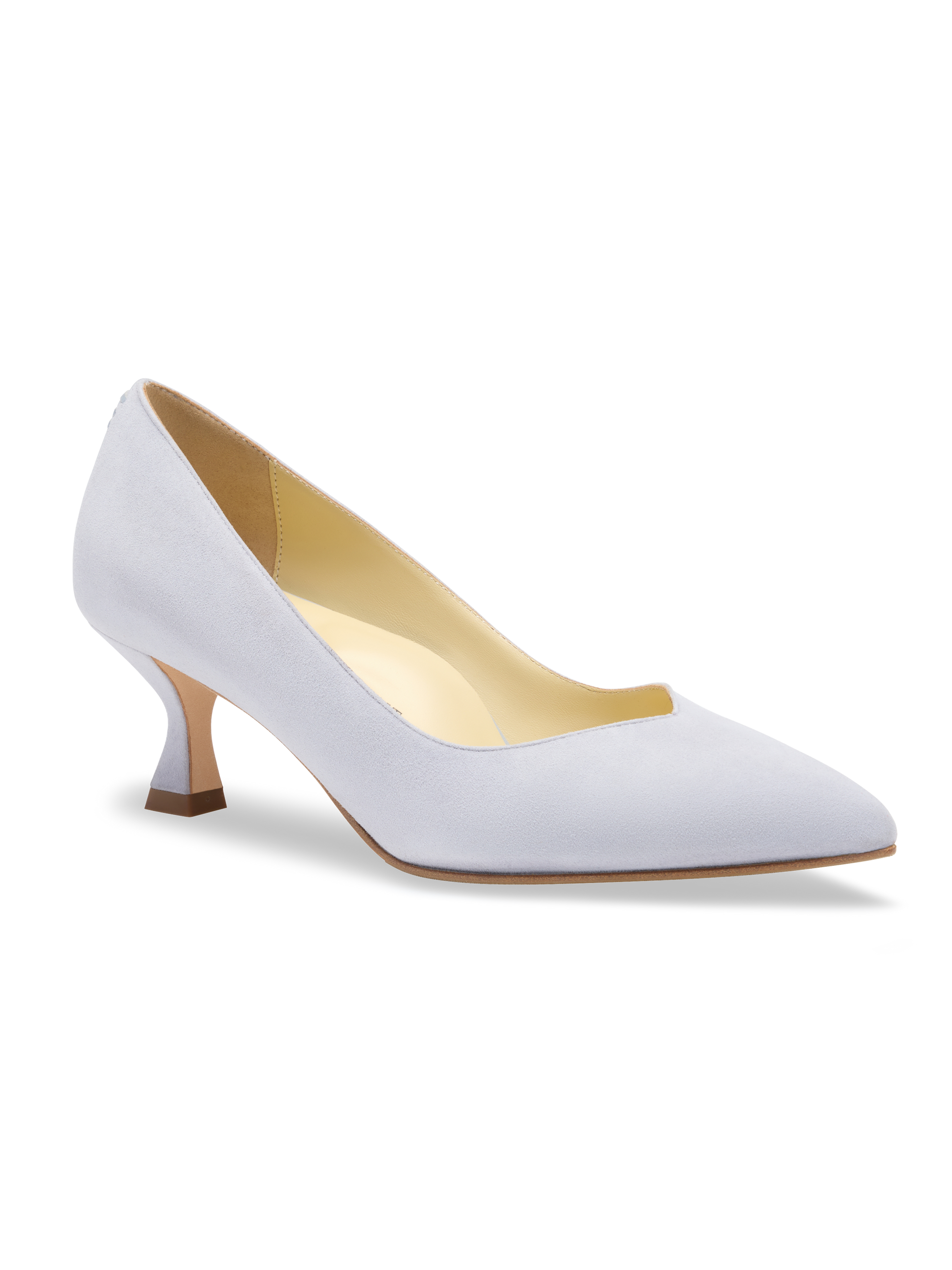 Perfect Kitten Pump 50 in Misty Gray Suede