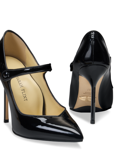 Perfect Mary Jane Pump 100 in Black Patent