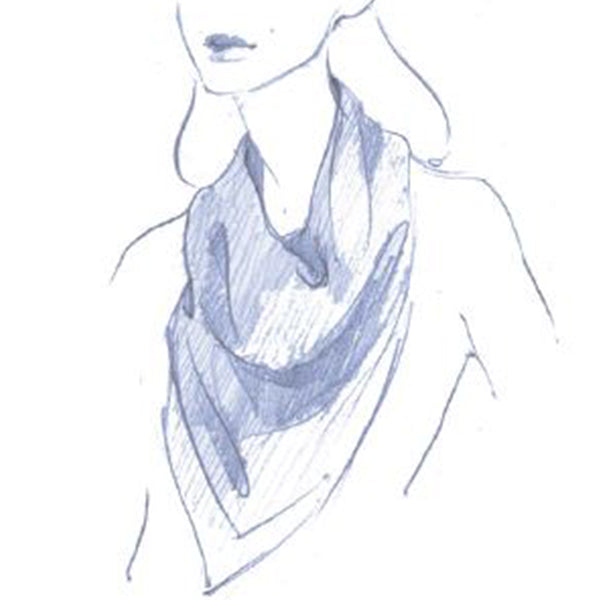 Sarah Flint scarf styling bandana style around neck