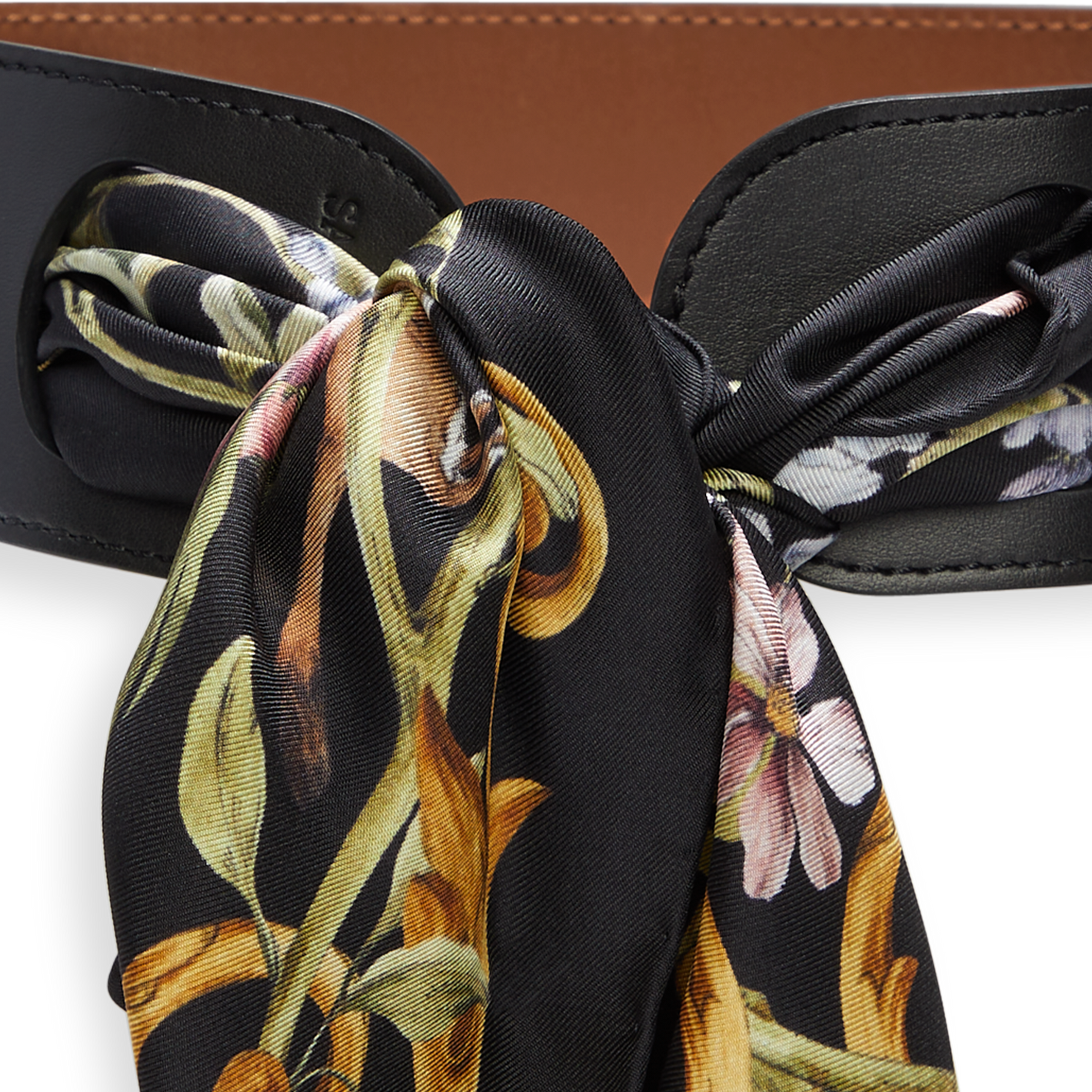 Sarah Flint reversible scarf waist belt details
