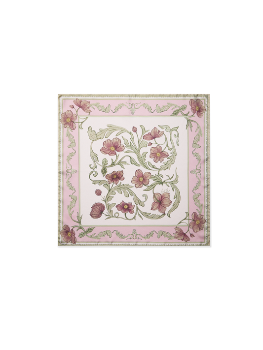 Sarah's Garden Scarf 45 in Anemone Silk