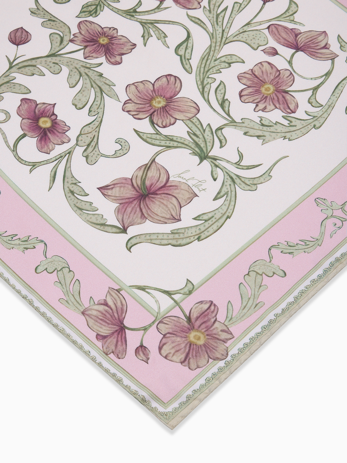 Sarah's Garden Scarf 45 in Anemone Silk
