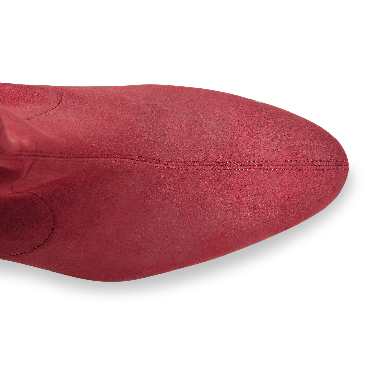 Alexandra 50 in Burgundy Stretch Suede Knee High 30mm Boot