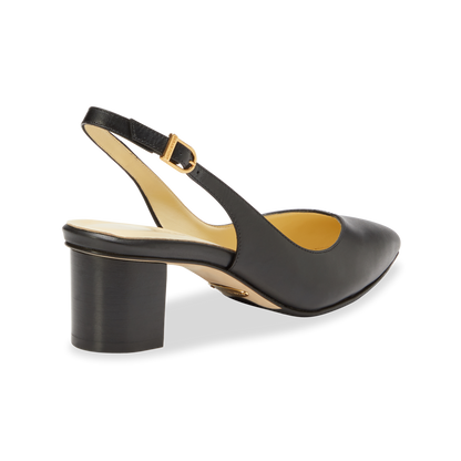 50mm Italian Made Emma Slingback Pump in Black Calf