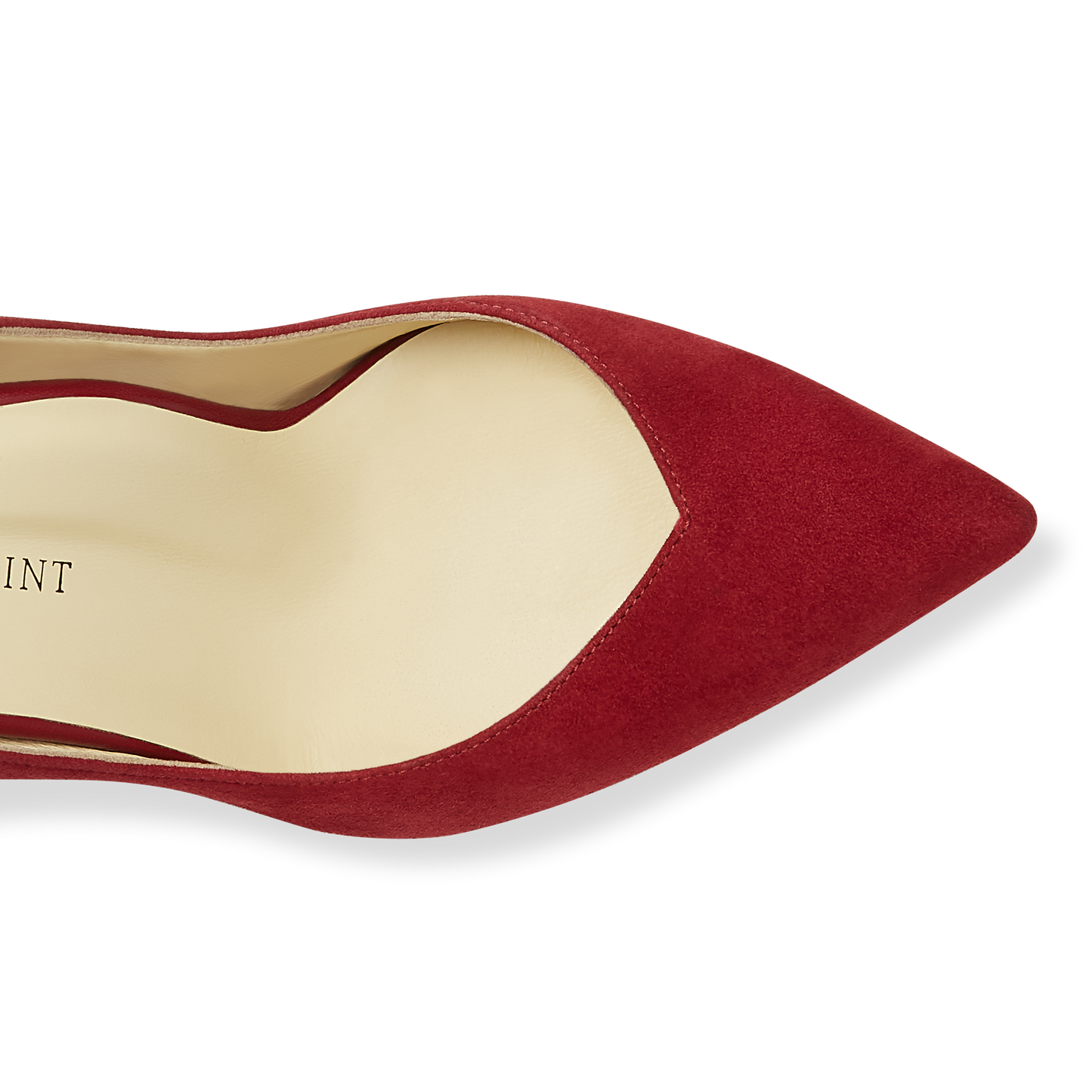 50mm Italian Made Pointed Toe Perfect Emma Pump in Merlot Suede