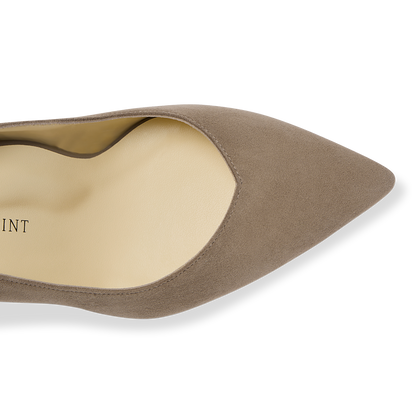 Perfect Kitten Pump 50 in Taupe Suede