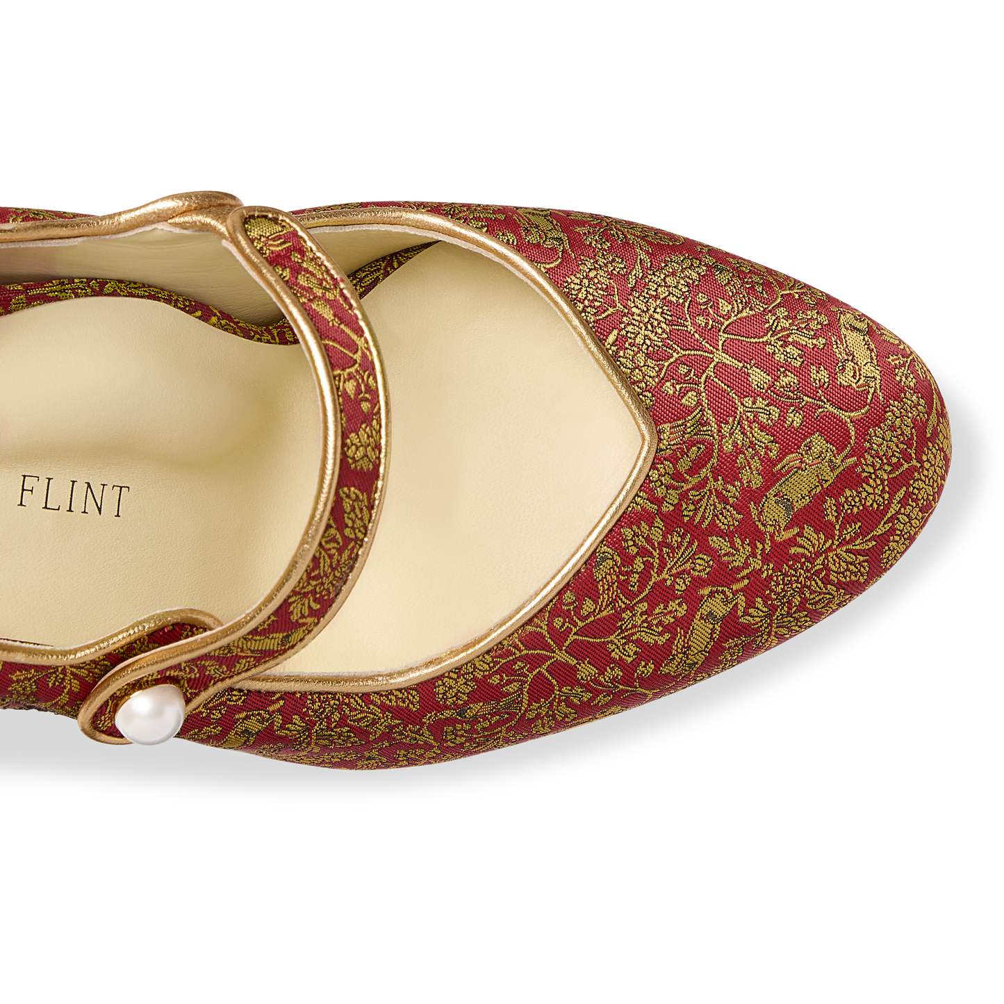 Perfect Mary Jane Pump 70 in Bright Red Rabbit Jacquard