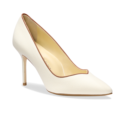 Perfect Pump 85 in Cream Linen