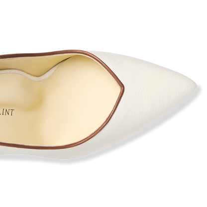 Perfect Pump 85 in Cream Linen